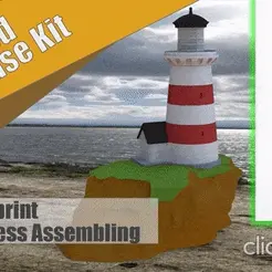 Анимация-Разборка-и-сборка.gif Easy 3D Printable Lighthouse Kit Easy Glueless Assembly