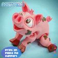 ezgif.com-optimize-3.gif Файл 3D Flexy Piggy & Pigasus Print In Place No Support・3D-печатная модель для загрузки