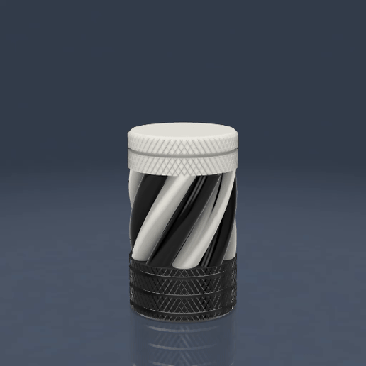 SpinJar – Twist-Open Storage Jar with External Threads