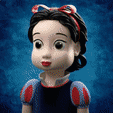 Snow-White-Toy-BlancaNieves-Figura-Deco-Moad-STL-1.gif Snow White Figure - Snow White Doll - Sculpture White