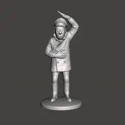 GIF.gif STL file figure of haddock the captain chester the adventures of tintin・3D printing model to download