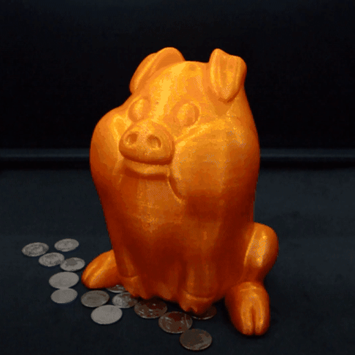 Waddles piggy-bank 3D model