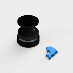 delfín.gif Archivo STL Molde de bomba de baño de delfines・Objeto para impresora 3D para descargar