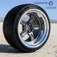 ezgif-3-f4771305e0.gif Rays Volk Racing 21C rims with Advan yokohama tires for diecast and scale vodels