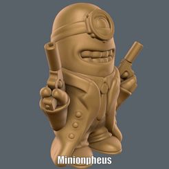 Minionpheus.gif STL-Datei Minionpheus (Einfacher Druck ohne Unterstützung)・Design für 3D-Drucker zum herunterladen, Alsamen