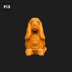 499-Cocker_Spaniel_English_Pose_07.gif Archivo STL Cocker Spaniel Perro Inglés Impresión 3D Modelo Pose 07・Modelo para descargar y imprimir en 3D