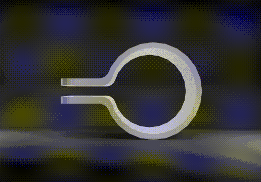 Clamp Tube one hole - 3D model önizlemesi