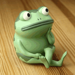 Animation2.gif Download free STL file Frog - Over the Garden Wall • 3D printing object, bigovereasy
