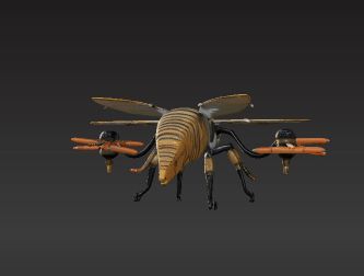 🐝 Estilizado Bolter Bee Drone Insecto Mecánico Modelo