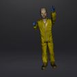 GIF.gif Breaking Bad Funko Reaction WALTER WHITE vintage Cook Action Figure articulated .obj .stl