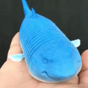 ezgif.com-gif-maker.gif Download OBJ file Flexi Shark • Design to 3D print, Finnick_nv