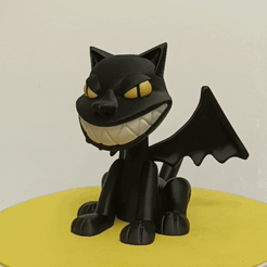 ChatDémon.gif Файл 3D Демоническая кошка...・Модель для загрузки и печати в формате 3D