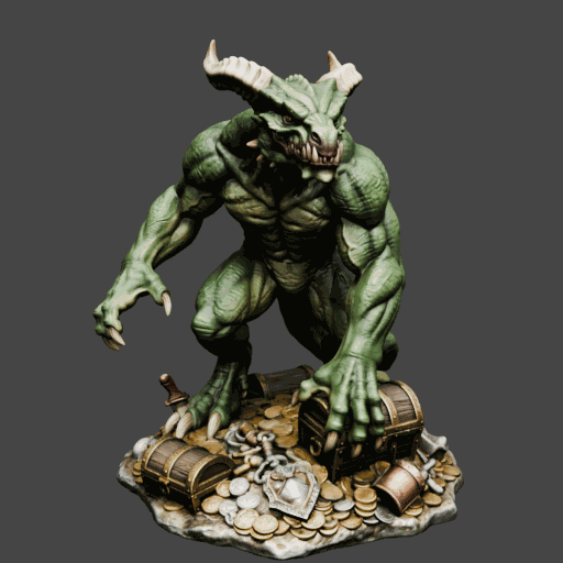 Green Terrors Treasure Horde Miniature
