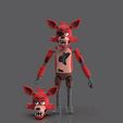 🦊 FIVE NIGTHS AT FREDDY'S FOXY ARTICULATED FIGURE・ STL File for ・Cults