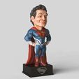 Henry-Cavil_Superman.gif STL file Henry Cavil - superman - man of steel --caricature- Chibi version・Model to download and 3D print