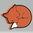 STL00709-GIF2.gif Sleepy Fox Bath Bomb Mold