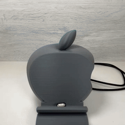 IMG_3950.gif STL-Datei APPLE - IPHONE UNTERSTÜTZUNG FÜR MAGNETISCHES LADEKABEL (MIT SOUND BOOSTER) #PHONESXCULTS kostenlos・3D-Druck-Vorlage zum herunterladen