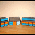 Animacion.gif Assemblable drawer blocks 4 levels Mixed (Kit)