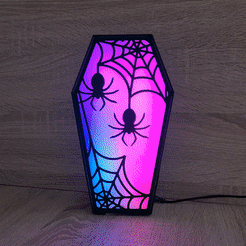 ezgif.com-optimize-1.gif Fichier STL Lampe LED cercueil Halloween・Design pour impression 3D à télécharger