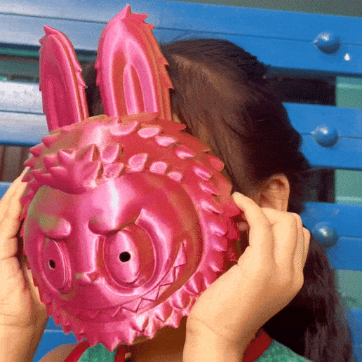 Labubu The Monster - Anime, Game, Cosplay Mask, Props - Free STL Files