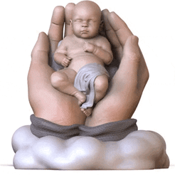 mp4-(2).gif Archivo STL bebé dormido・Plan para descargar y imprimir en 3D