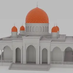 pptE155.pptm-Automatisch-wiederhergestellt.gif Fichier STL Conception de la mosquée・Modèle à télécharger et à imprimer en 3D