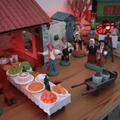 Creche.gif Archivo STL Cuna de Navidad para santón 7 cm・Objeto de impresión 3D para descargar, phipo333