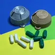 Untitled.gif Print in Place Pill Box with 2 Compartments