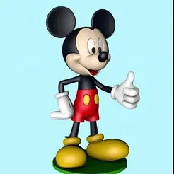 ezgif.com-video-to-gif.gif Archivo STL Mickey mouse (separado por colores)・Diseño de impresión en 3D para descargar