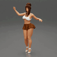 ezgif.com-gif-maker-3.gif Hot Girl with bun hairstyle in mini skirt and high heels