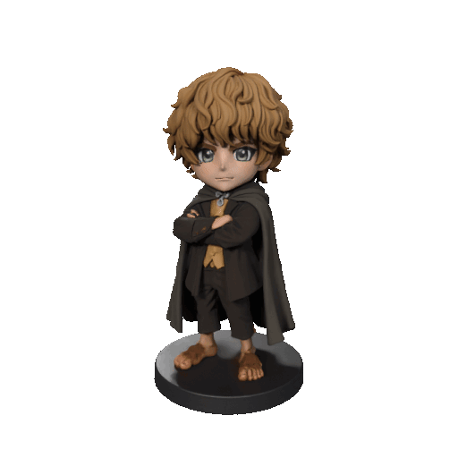 Merry – The Lord of the Rings Chibi Hobbit Figure (Fan Art)