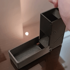 SmartSelect_20230405-225315_Gallery.gif STL file Pixie, the Pocket sized folding dice tower. (closed tray variant)・Model to download and 3D print