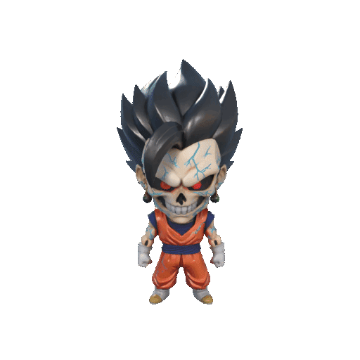 Vegetto skeleton 3D model