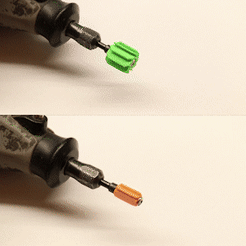 Pressing_On_Drum_1.gif Файл STL Dremel/Multitool Sander (Premium)・Шаблон для 3D-печати для загрузки
