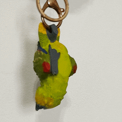 ch.gif Free STL file Amazon Parrot Keychain・3D print design to download