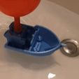 Turbo-BOAT-Aqua-Test-1-GIF.gif Free STL file Turbo-BOAT --> Print in Place / NO SUPPORTS / No assemble・3D print model to download
