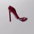 soulier-assemblage.gif STL file shoes woman support bottle wine shoes holder bottle wine meme for ender 3・3D printer model to download