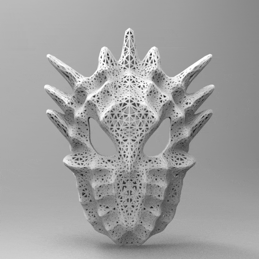 mask mask voronoi cosplay 3D model