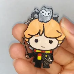 Ronald-video.gif KEYCHAIN RONALD WEASLEY AND ERROL HARRY POTTER - CHAVEIRO  RONALD WEASLEY AND ERROL HARRY POTTER