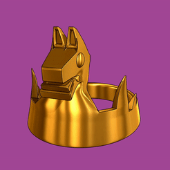 ezgif-3-d2ce482765.gif STL file Top1 Fortnite crown・3D print design to download