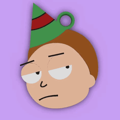 morty-gif.gif Download STL file Rick and Morty, Morty Christmas Tree Pendant • 3D printable object, mrPepper