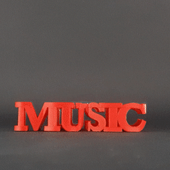 ezgif.com-gif-maker-16.gif Free STL file Text Flip: Music - Love Treble clef・Template to download and 3D print, master__printer