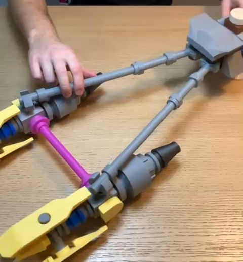 🧱 Brick Anakin´s Pod Racer (5:1 Bricks)・ STL File for 3D printing・Cults