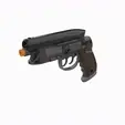 GIF_1080x1080.gif Deckard's Pistol - Blade Runner - Printable 3d model - STL + CAD bundle - Personal Use