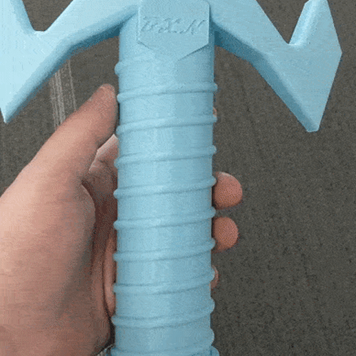 VID_20210706_090801.gif Free STL file Collapsible Sword - Épée dépliable - No support / Print In place Version 1・3D printable model to download, Brixodin