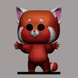 HUGREDFOXEYES360.gif Red Panda Hug Turning Red Pop Funko