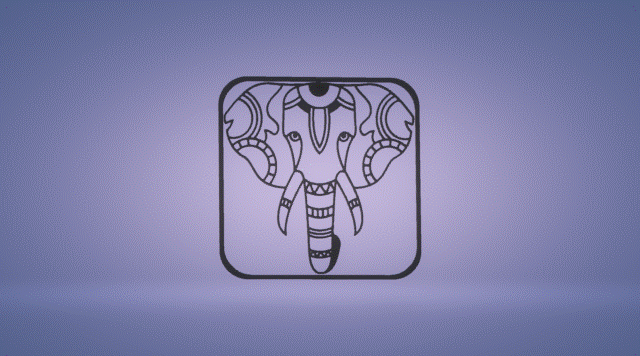ele.gif Datei STL wall decor geometric elephant・Design für 3D-Drucker zum herunterladen, satis3d