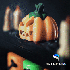 halloweenttt.gif 3D file Halloween Tic-Tac-Toe・3D printing model to download, STLFLIX