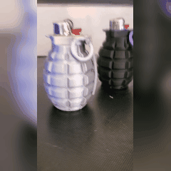 InShot_20230319_081458968.gif Archivo STL Estuche para encendedor de granadas・Objeto imprimible en 3D para descargar