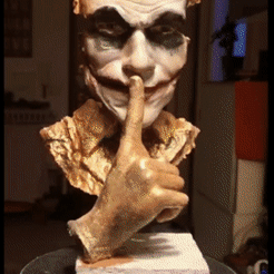 0d757f57-4bb4-4320-befa-2105ce4602d0.gif Archivo STL Escultura moderna Joker・Objeto para impresora 3D para descargar